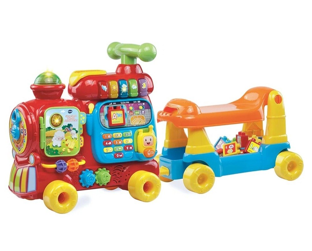 VTech Sit-to-Stand Ultimate Alphabet Train (Frustration-Free Packaging), Red