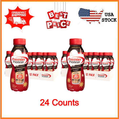 Premier Protein Shake, Root Beer Float Limited Time, 30g Protein, 24 Ct-image