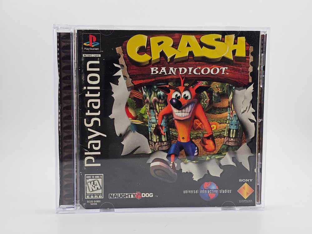 Sony Playstation 1 PS1 Crash Bandicoot Black Label CIB Cleaned & Tested