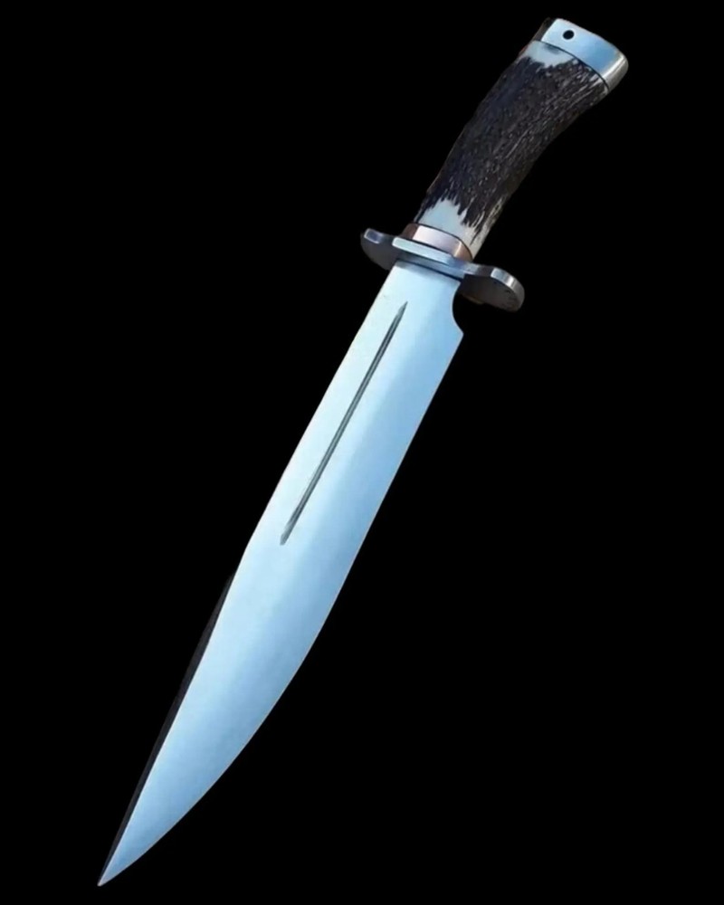 Custom Handmade Carbon Steel Blade Survival Bowie Knife | Hunting Knife Camping