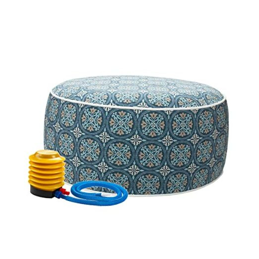 Inflatable Waterproof Stool Ottoman Pouf for Indoor Outdoor Use  