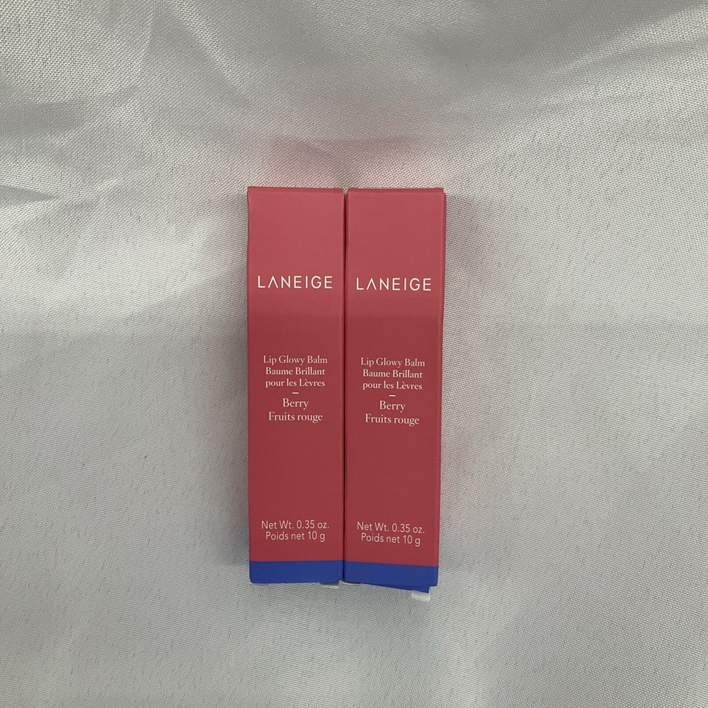 Laneige Lip Glowy Balm, BERRY Fruits Rouge, 0.35 oz (2 pack)