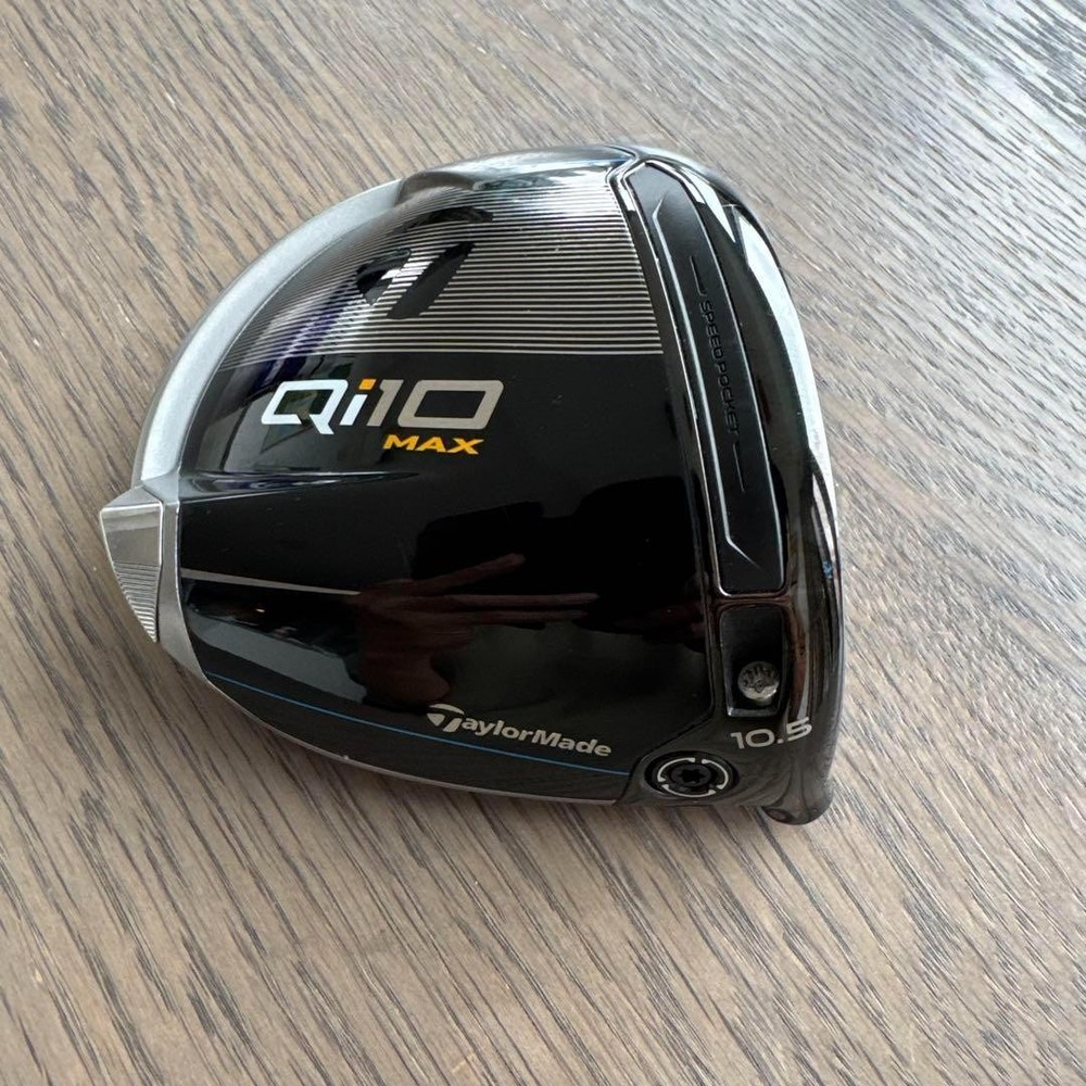 TaylorMade Qi10 Max Driver Head Only 10.5deg Right Hand Headcover Used
