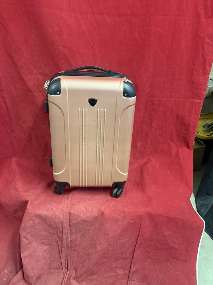 TRAVELERS CLUB Basette 20 Inch Rose Pink Hardside Carry On Luggage