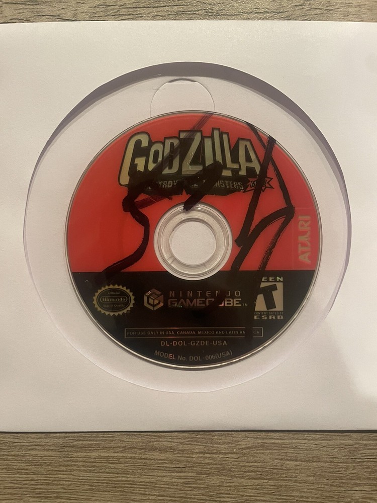 Godzilla Destroy All Monsters Melee Loose Disc Nintendo GameCube 2002