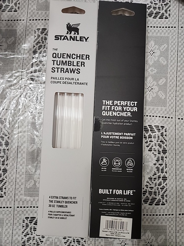 STANLEY 30oz Adventure Quencher Tumbler with 4-Pack Clear Straws