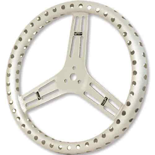 Longacre Racing 56866 15 Aluminum Steering Wheel Non-Coated Drilled Flat