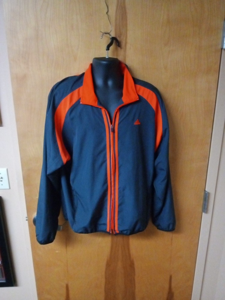 Adidas Men's Large Windbreaker Jacket for Outdoor Sports