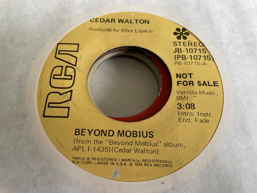 AS191 45RPM Jazz Cedar Walton  Beyond Mobius /  girl with discotheque  eyes DJ