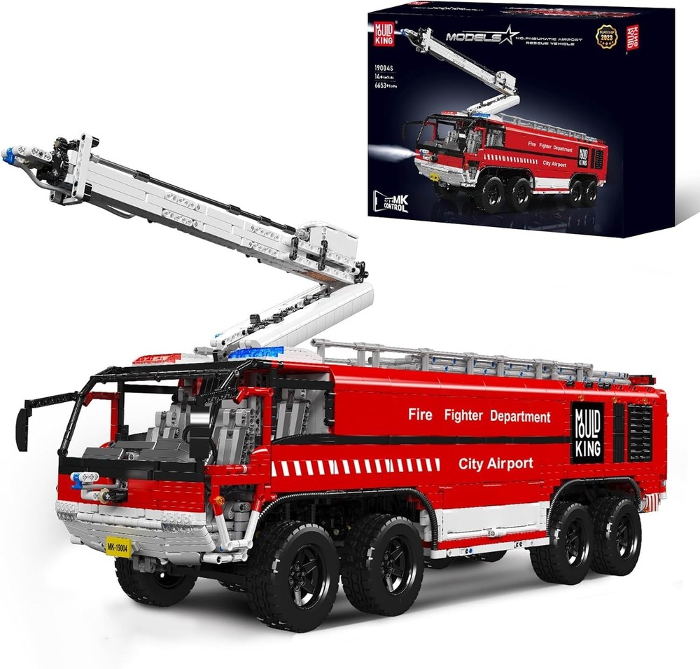 Mould King 19004 RC Technology Airport Fire Engine Airport Rescue Truck NEW Original Packaging