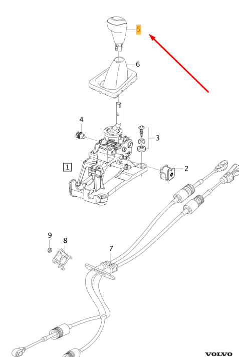 Genuine Volvo V40 Gear Shifting Lever Knob 31256962 New OEM