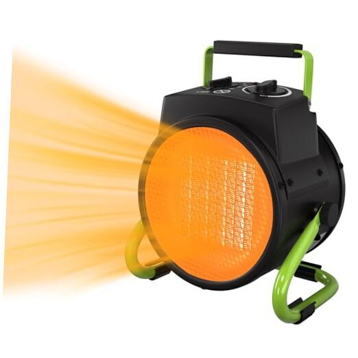 Outdoor Heater - Portable Space Heater, 1500W PTC Ceramic Room Heater Green