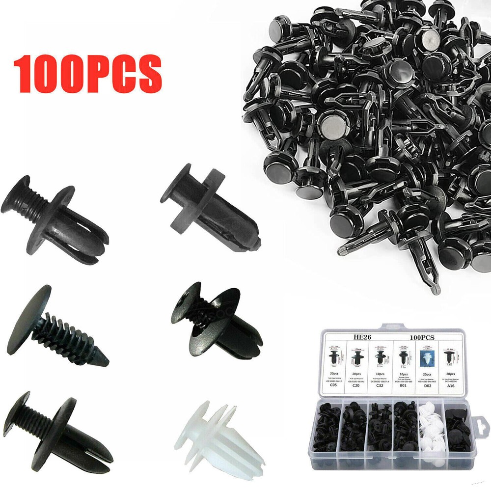 Car Bumper Parts Clip *Push Pin Body Rivet Trim Molding Retainer Kit Assortments
