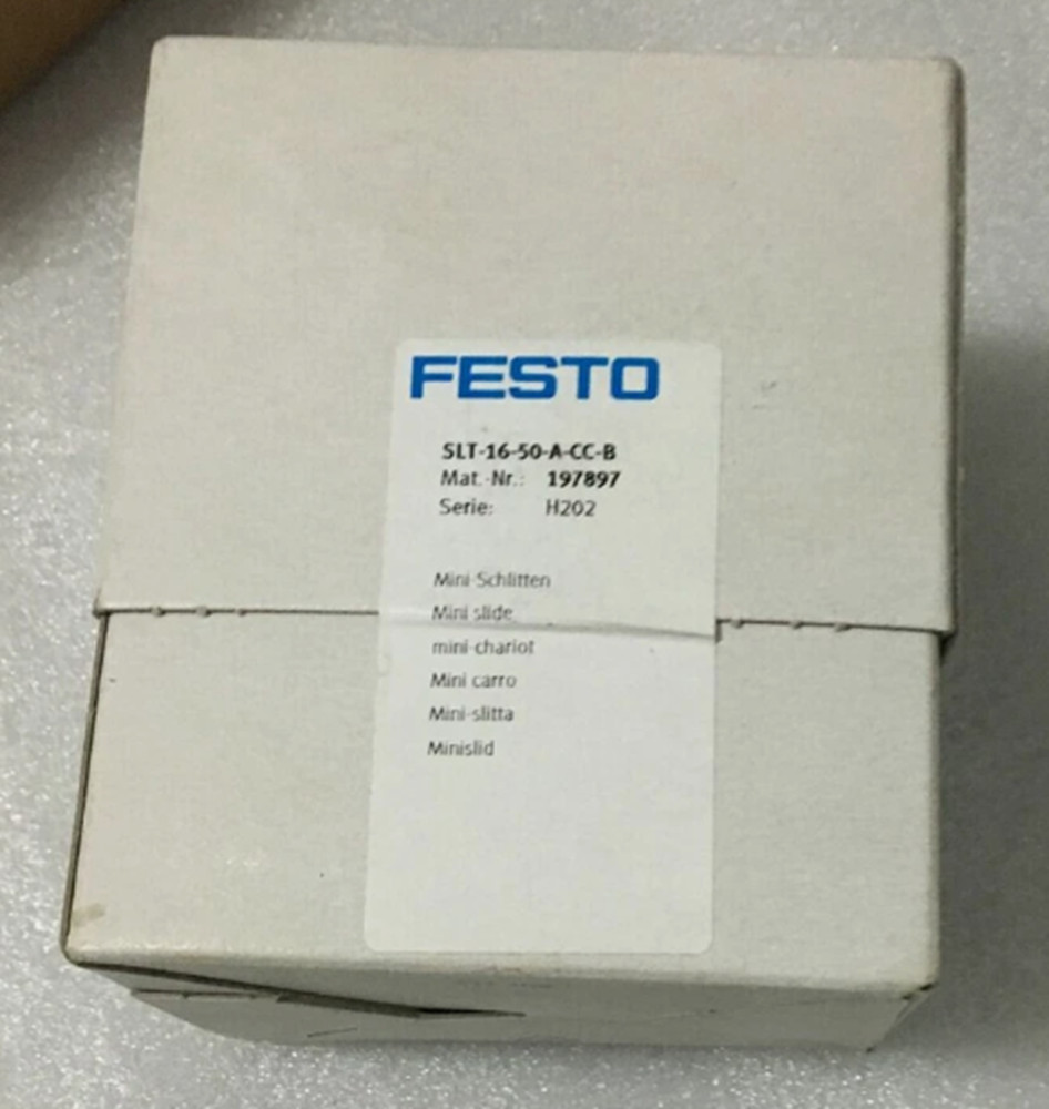 New In Box Festo Slide Cylinder SLT-16-50-A-CC-B 197897