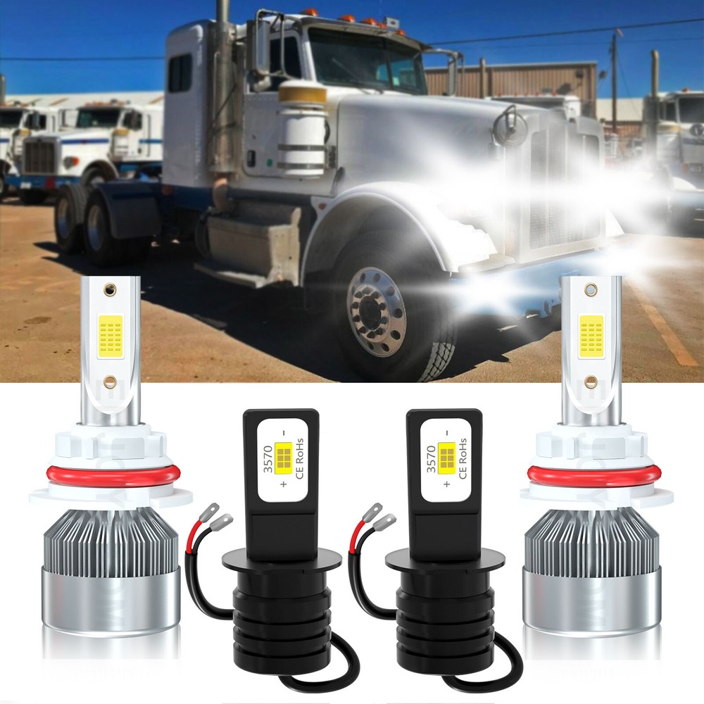 1987-1994 Peterbilt 224 LED Headlight & Fog Light Kit 6000K