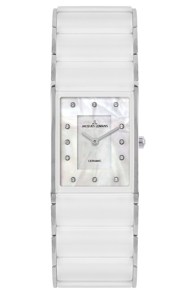 Jacques Lemans Ladies Watch Dublin Ceramic White 1-1940G