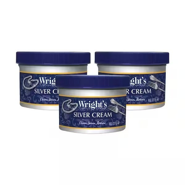 Wright's ( 3 Pack ). Silver Polish Cream Cleans, Shines & Restores Ready to Use