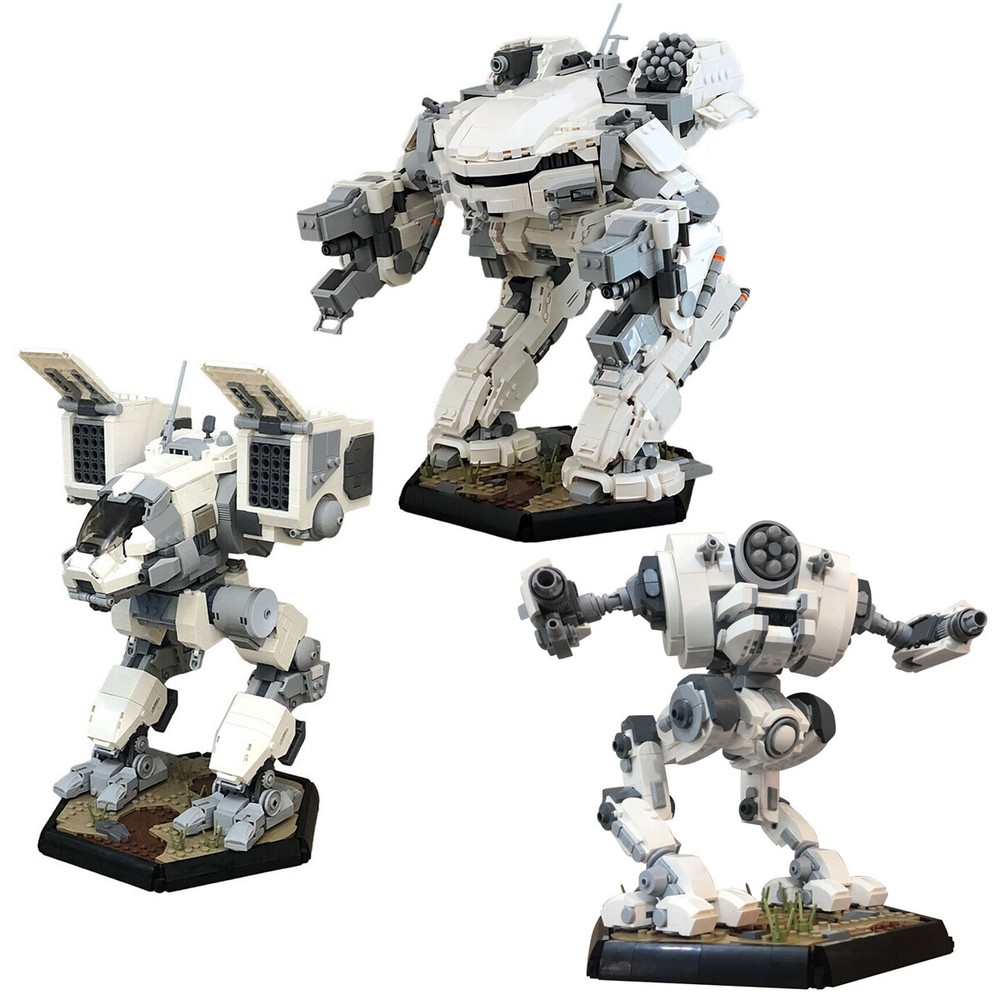 Building Toy for Uziel Mech Crab Model Action Figure Robot MOC Collection Gift