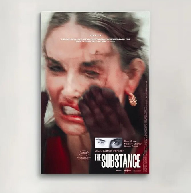The Substance Movie Poster,Room Decor Wall Art Print,Home Decor Poster