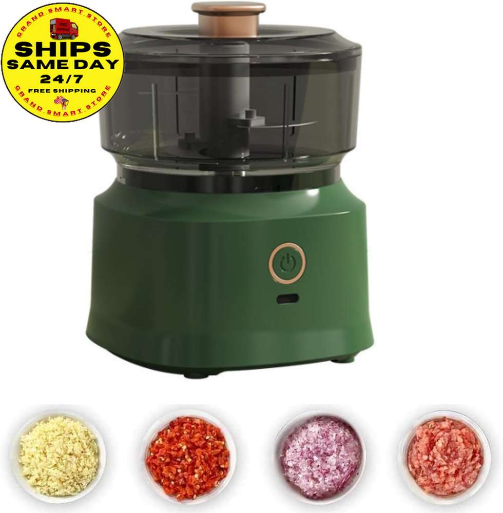 Electric Garlic Mincer 350Ml Meat Grinder USB Rechargeable Vegetable Onion Chopp
