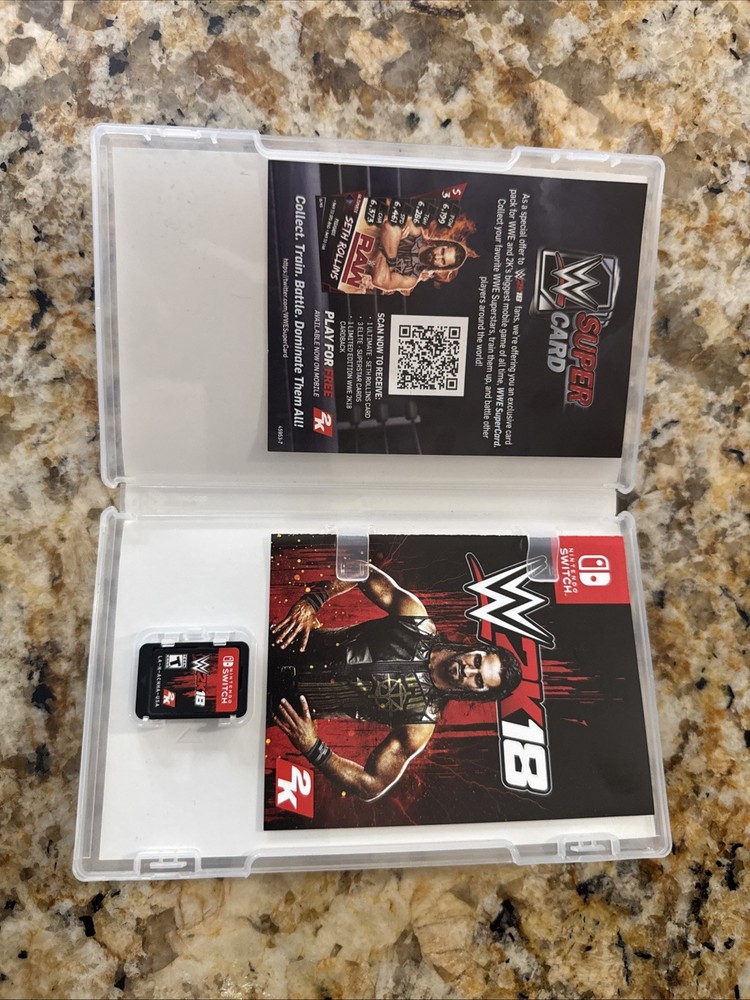 WWE 2K18 for Nintendo Switch 2K Sports Video Game Complete with Case Best Price!