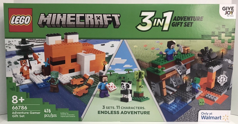 LEGO Minecraft 3-in-1 Adventure Building Set 66786 New & Sealed