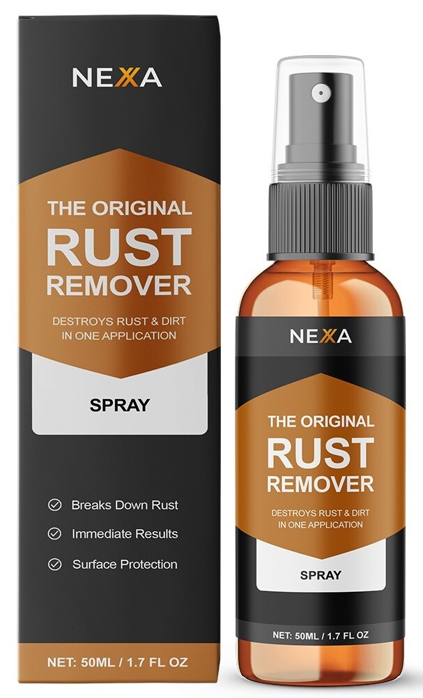 NEXA Rust Remover Spray – Fast-Acting Multi-Surface Cleaner | Removes Rust, 50mL