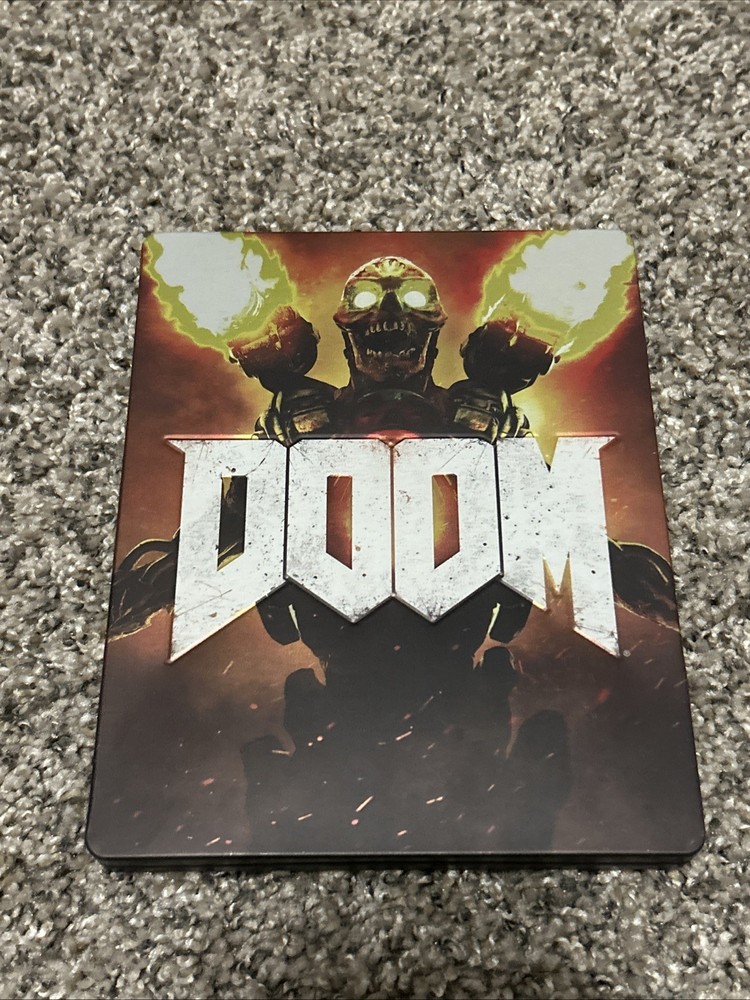 DOOM 2016 Steelbook Case + Inserts, No Other Contents, Ships in a Box, READ