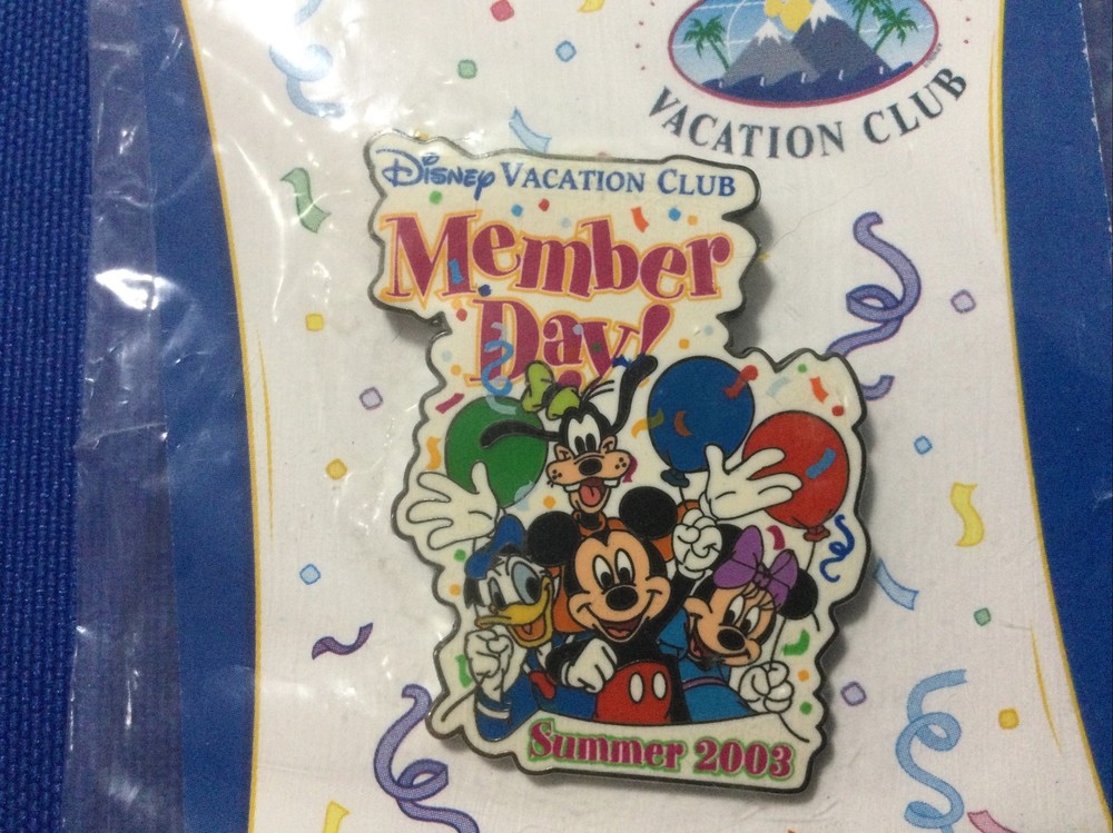Disney Pin DVC Disney Vacation Club - Member Day Summer 2003 - LE 5000-image