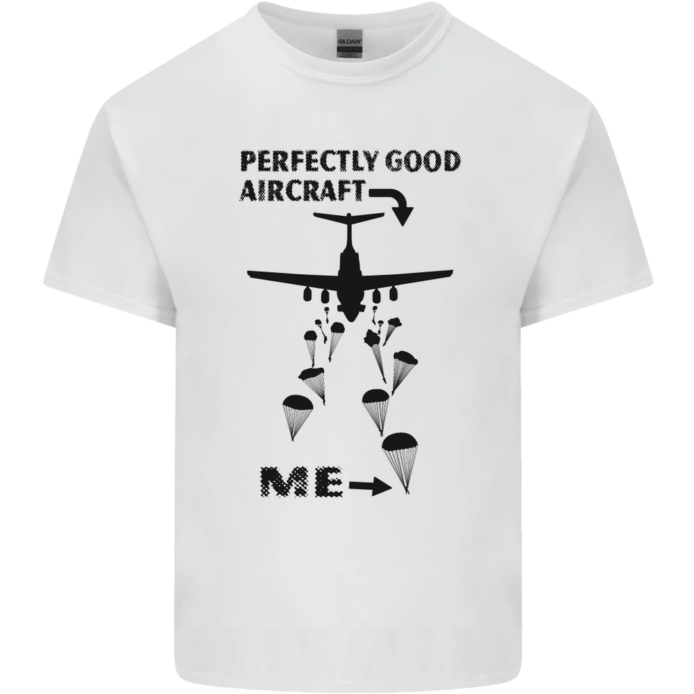 Perfectly Good Aircraft Skydiving Funny Mens Cotton T-Shirt Tee Top
