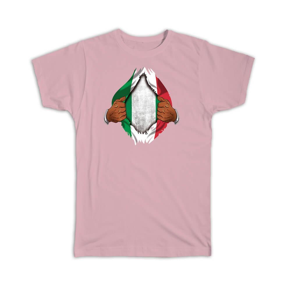 Nigeria Italian Flag Chest T-Shirt - Nigerian Pride Gift