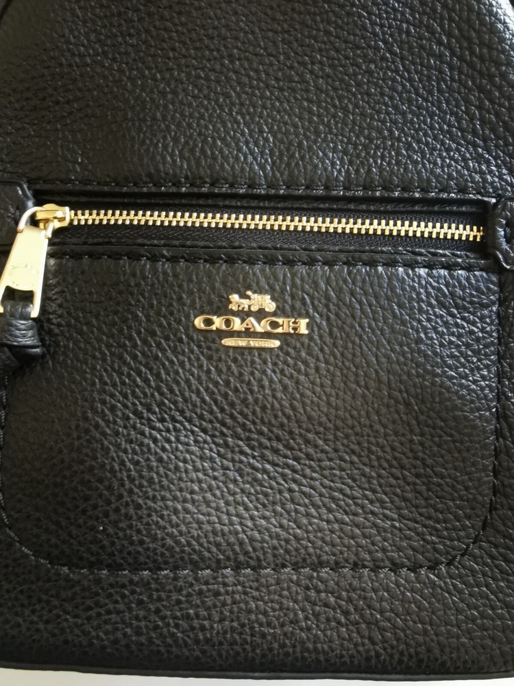 Coach Andi Backpack in Black & Light Gold - F30530