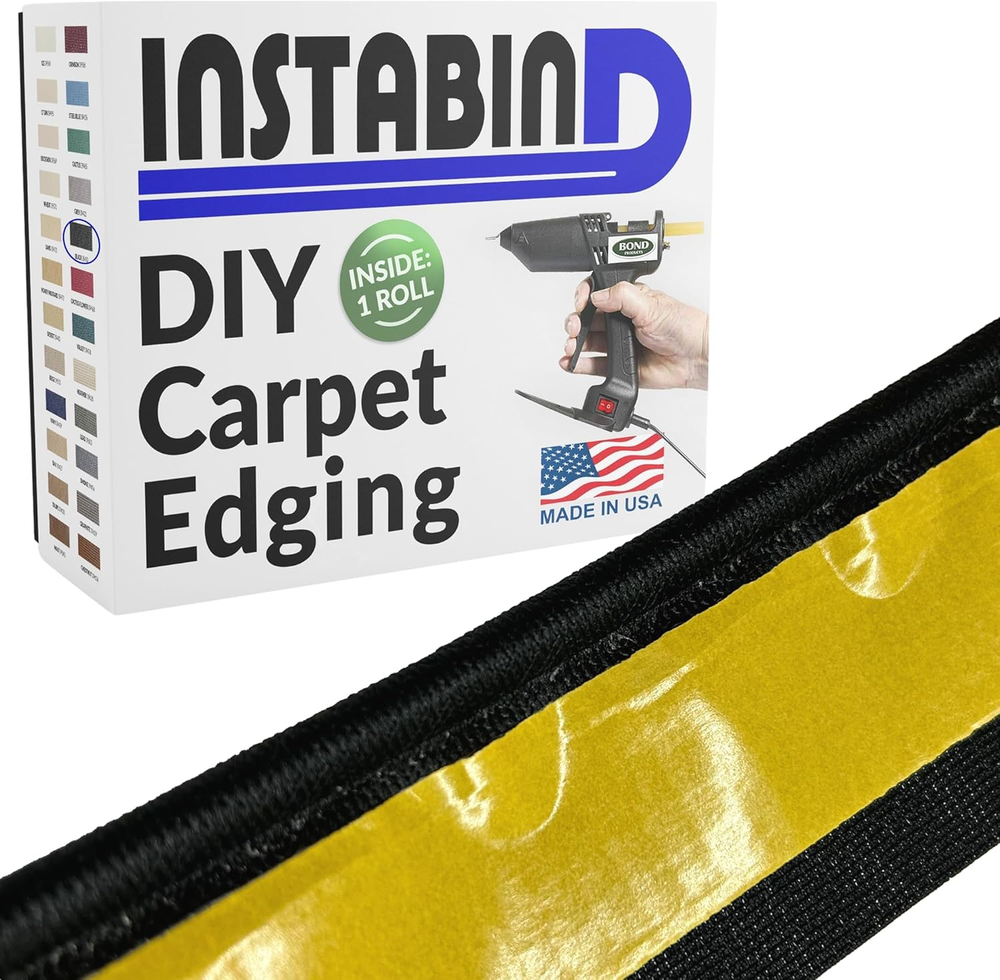 54 Ft Roll Premium Carpet Edge Binding – Regular Style Carpet Edge Trim for Do-I