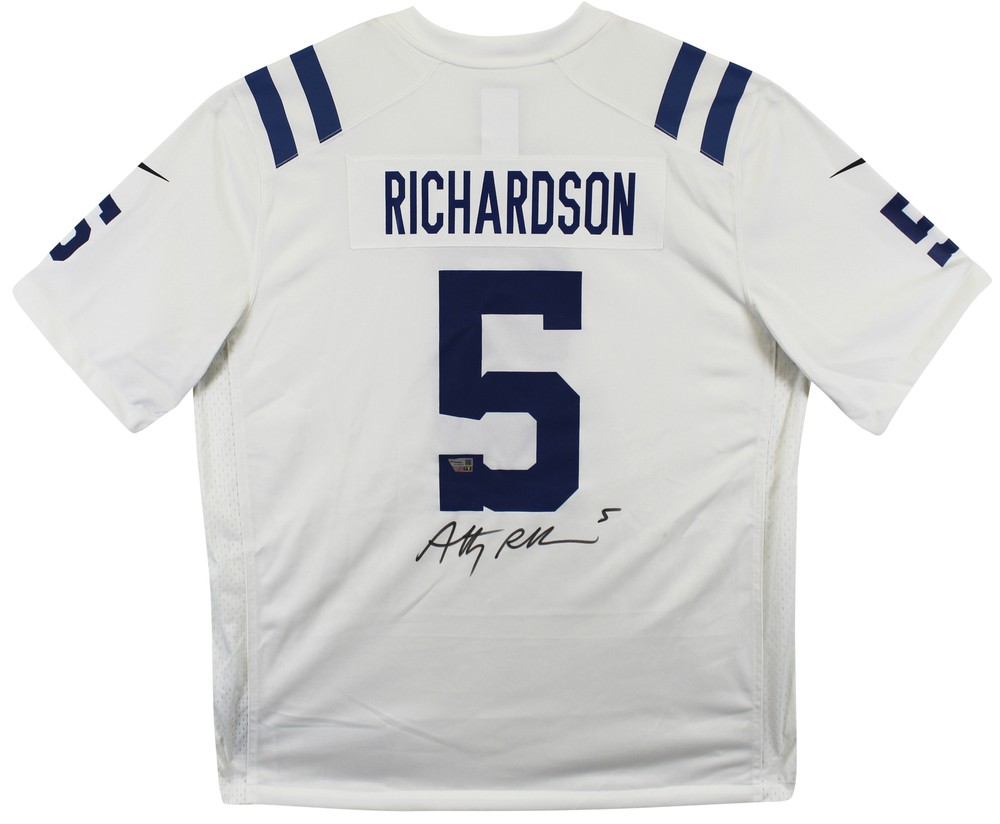 Colts Anthony Richardson Authentic Signed White Nike Game Jersey Fanatics