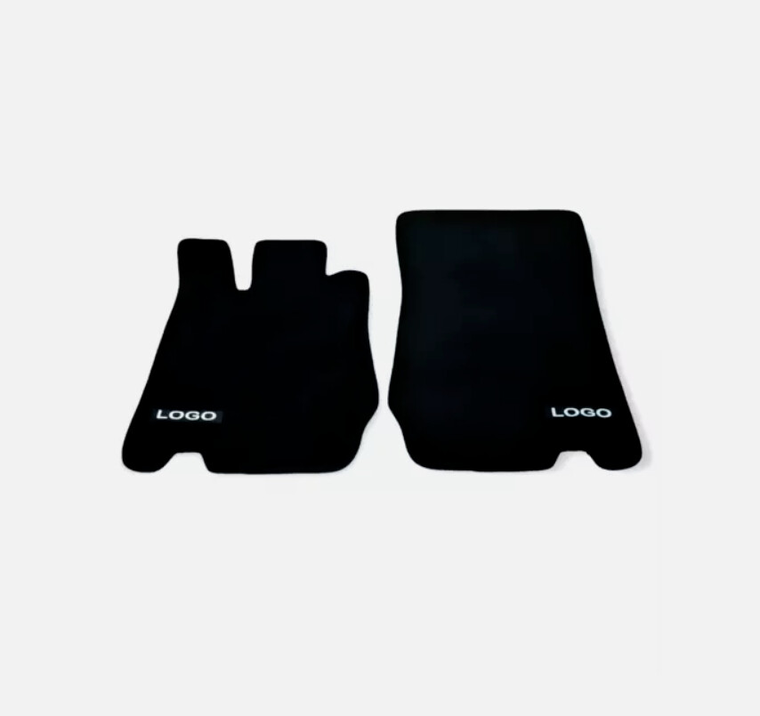 AMG Mercedes SL R230 Velour Waterproof Black Floor Mats
