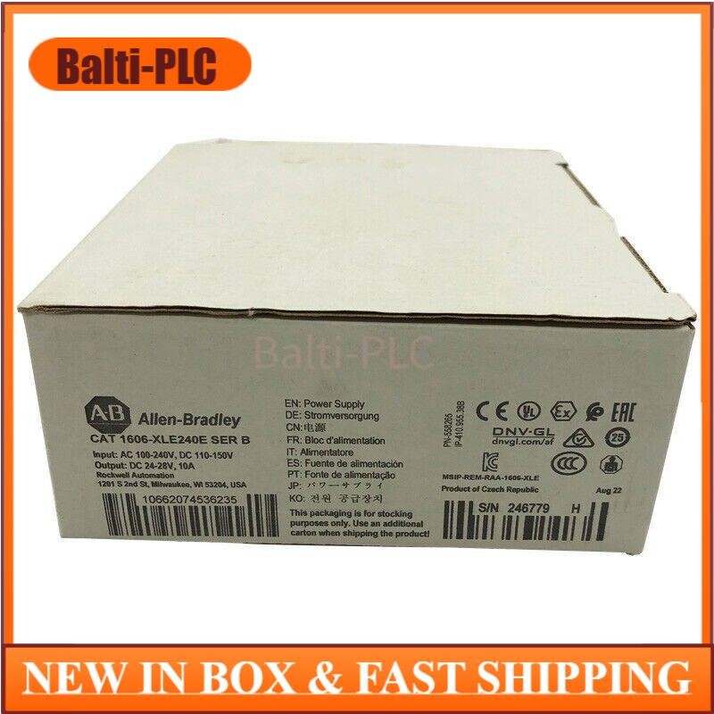 1606-XLE240E Power Supply 240W 24VDC 10A 1606XLE240E New Original in Stock