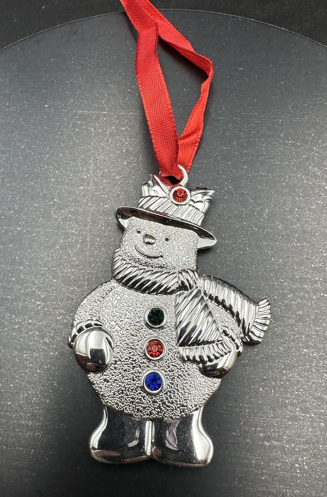 Lenox Seasonal Gems Snowman Ornament Christmas Tree Decor-image