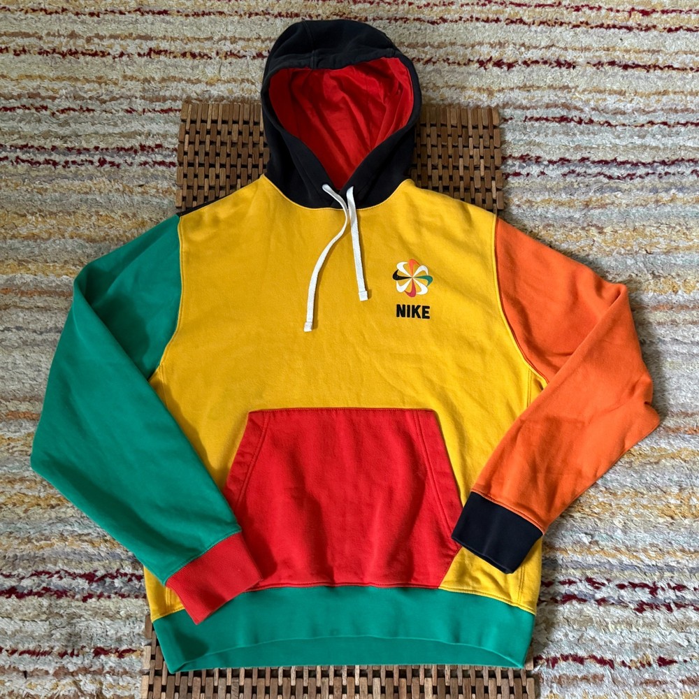 Nike Sportswear Pinwheel Color Block Hoodie Hoody Pullover Men's Size Medium M