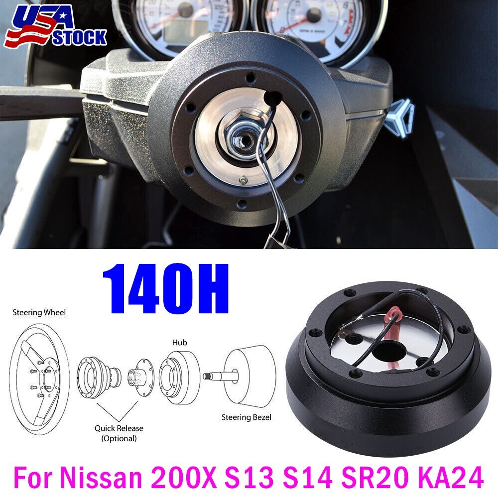 Aluminum Steering Wheel Short Hub Adapter 140H For Nissan 200X 240SX S13 S14 ◇◇
