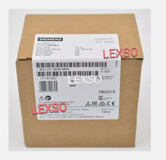 6Es7212-1Be40-0Xb0 1Pcnew Siemens Cpu Central Processing Unit 6Es7212-1Be40-0Xb0
