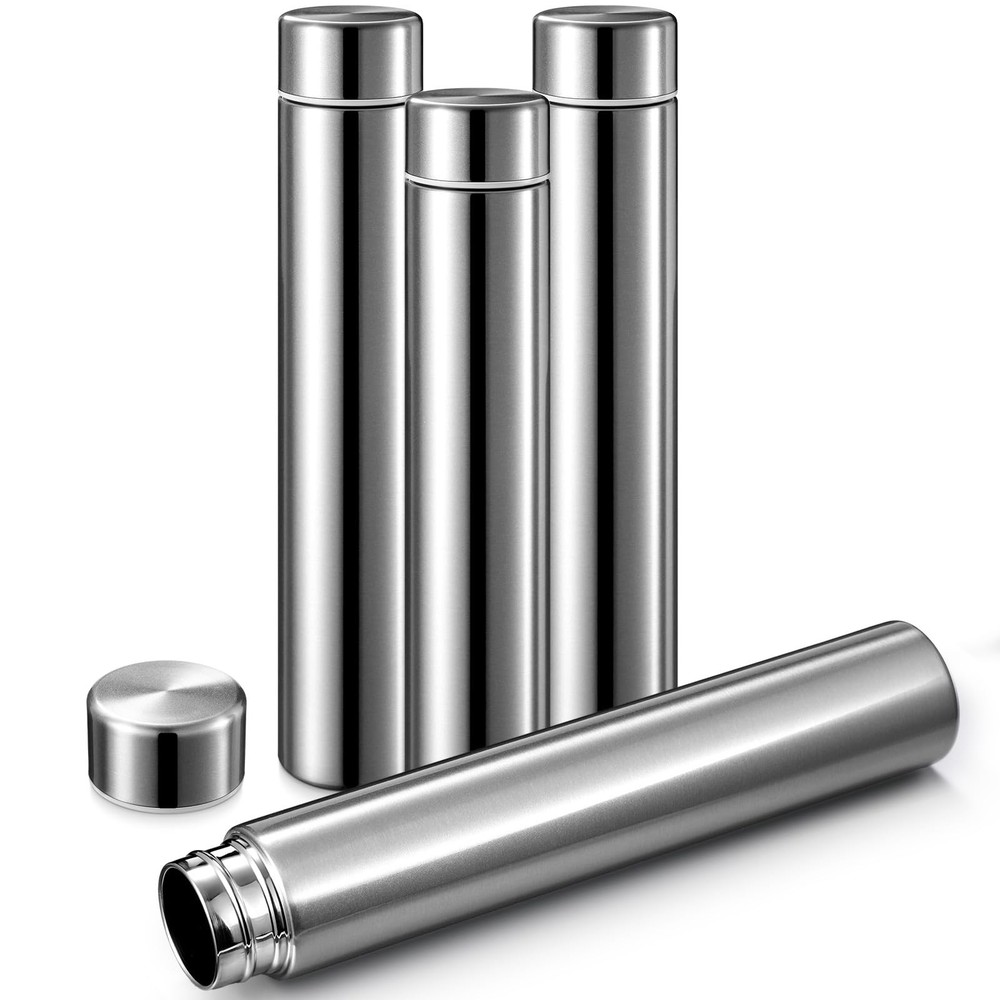 Slim Water Bottle 8.8 oz Small Stainless Steel Purse Compact Insulated Water ...