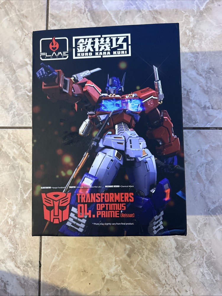 Transformers Kuro Kara Kuri #04 Optimus Prime FLAME TOYS Action Figure Die Cast