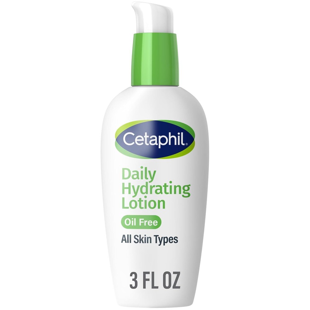 Cetaphil Daily Hydrating Lotion for Face, With Hyaluronic Acid, 3 fl oz, Lasting