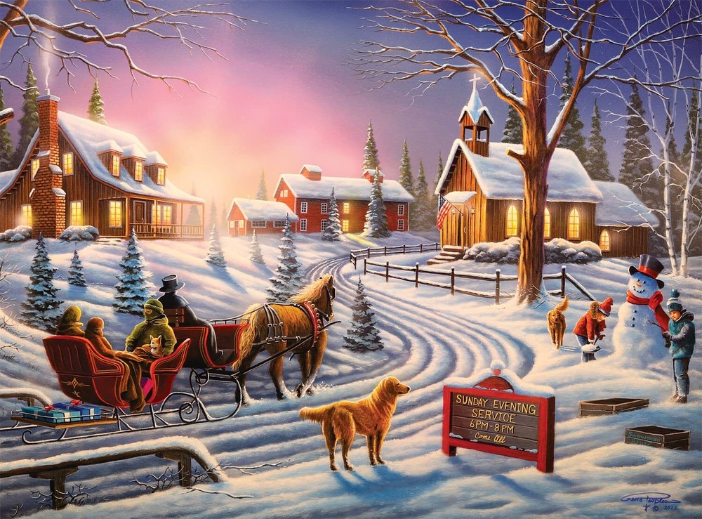 - Geno Peoples - Sunday Evening - 1000 Piece Jigsaw Puzzle for Adults Challen...