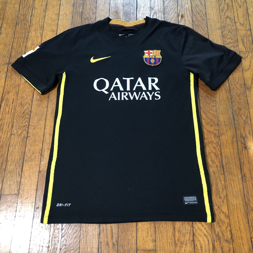 Nike FC Barcelona 2013-2014 Soccer Jersey Men Size S Neymar Jr. 532824-013