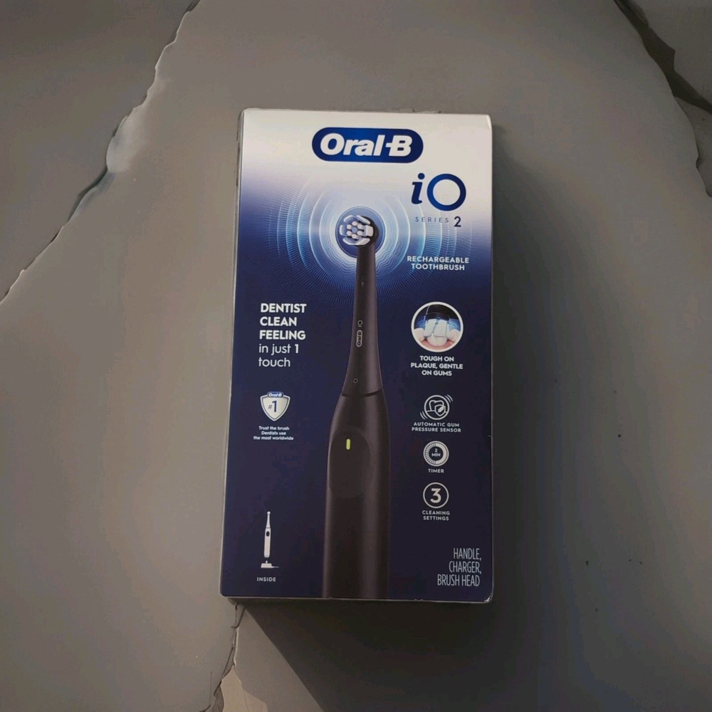 Oral-B iO Series 2 Electric Toothbrush Black Gum Pressure Sensor Timer