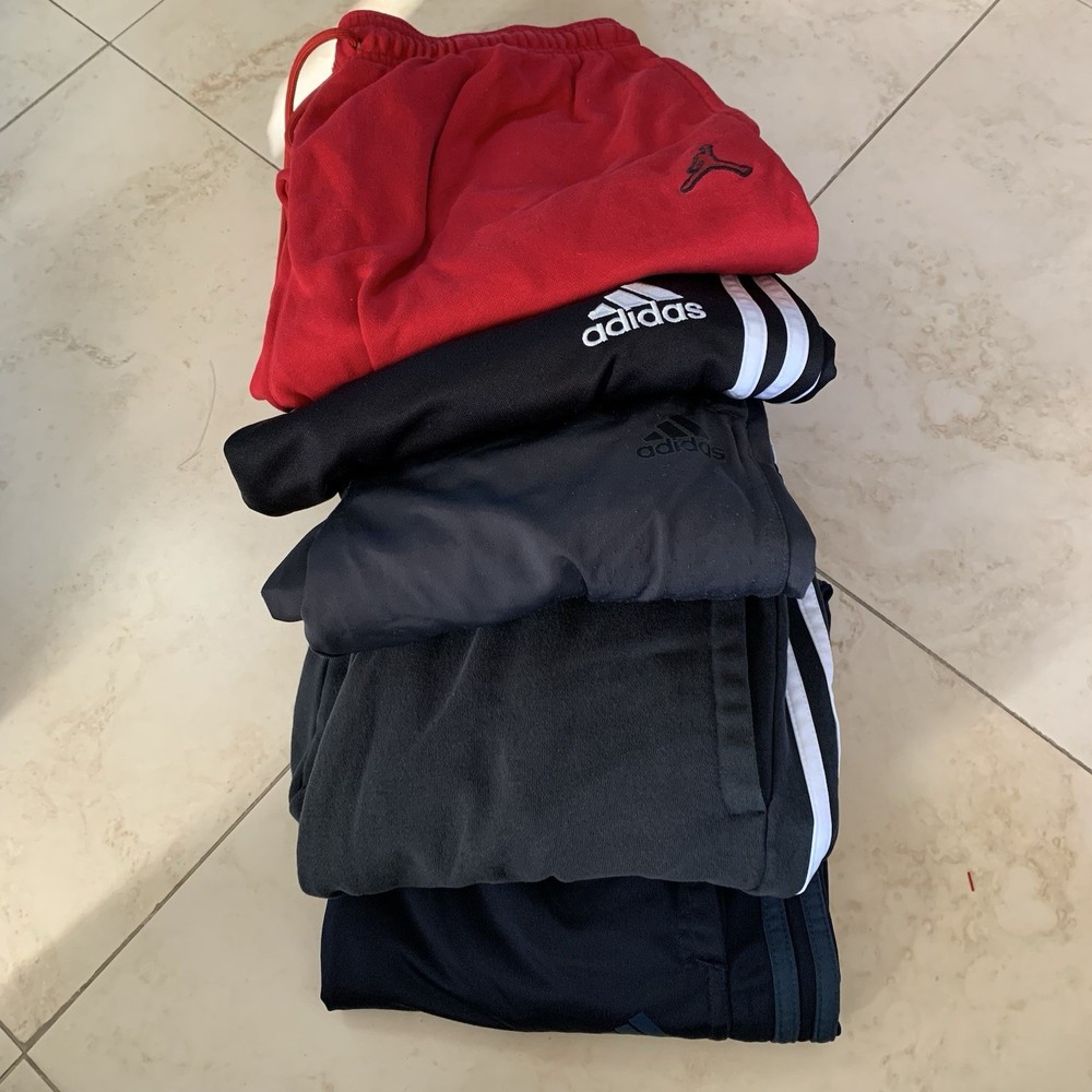 Adidas Jordan Lot Of 5 Sweatpants Mens Size M/L Streetwear  Sweat Joggers Pants