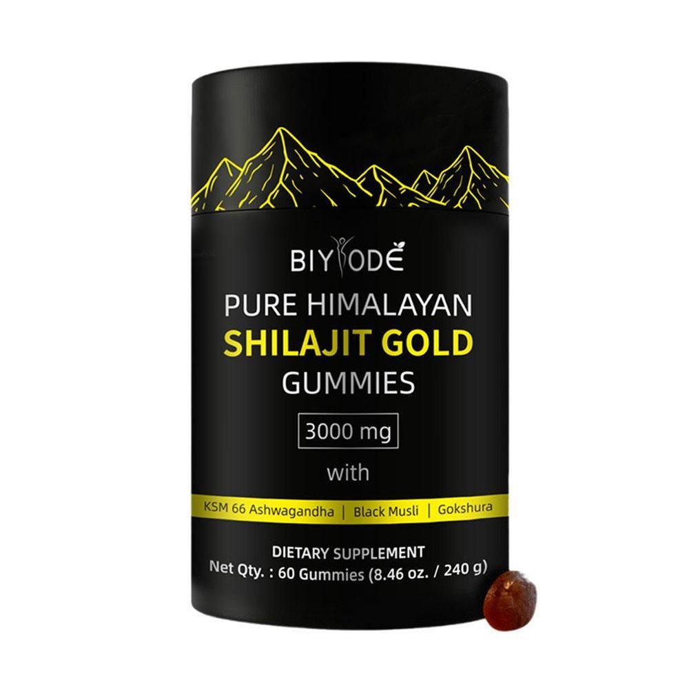 Pure Himalayan Shilajit Gummies Immune Support with Ashwagandha, Chaga, Mushroom