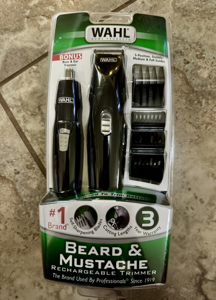 Wahl Nose Ear Sideburns Beard Mustache Hair Precision Rechargeable Trimmer 5707