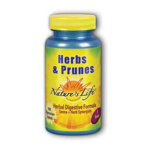 Herbs & Prunes  100 tabs By Nature's Life